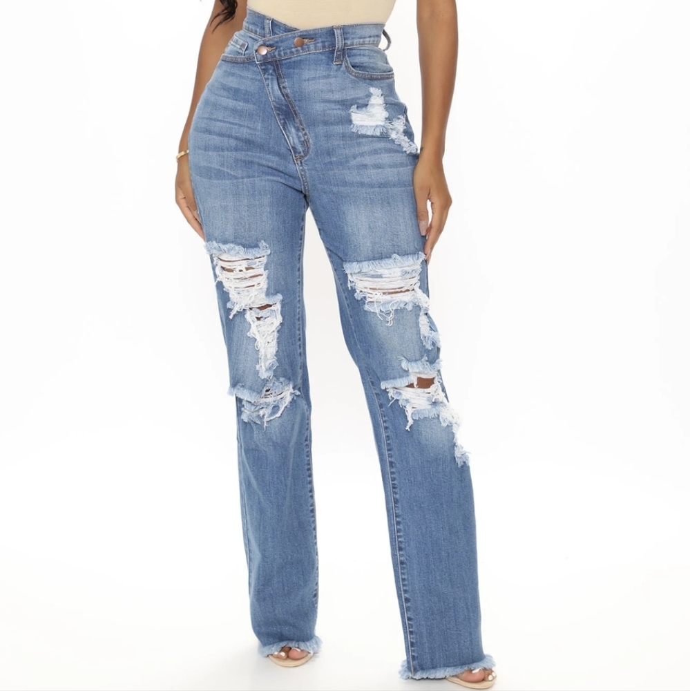 Don't get crossed over slouch fit jean